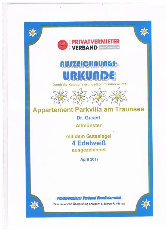 Apartment Parkvilla Traunsee Altmünster Zewnętrze zdjęcie